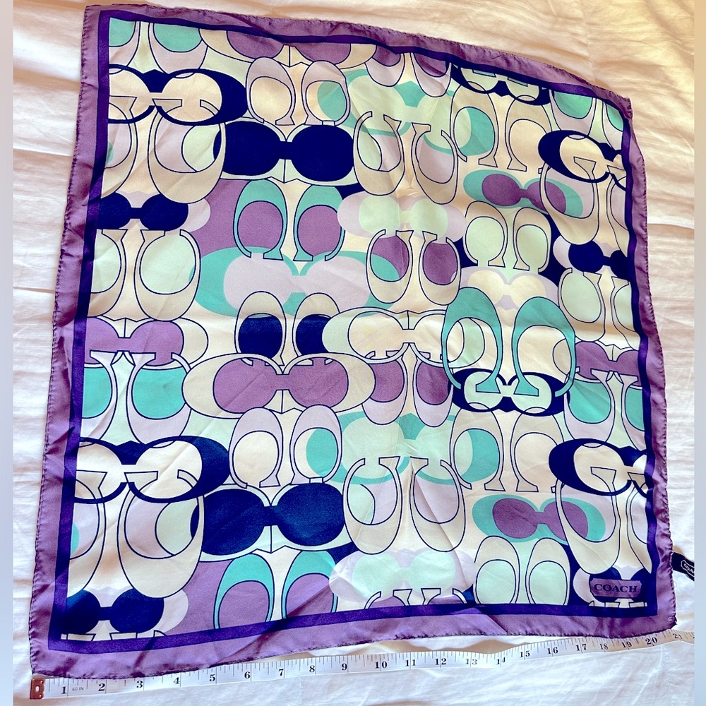 Vintage Coach Silk Scarf